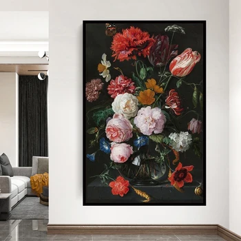 Flowers In A Glass Vase Painting Oil Painting on Canvas Print Poster Baroque Art Picture Room Home Decoration peony picture
Flowers In A Glass Vase Painting Oil Painting on Canvas Print Poster Baroque Art Picture Room Home Decoration peony picture