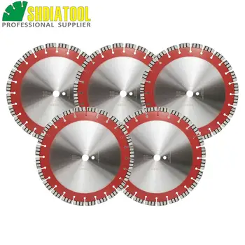 SHDIATOOL 5pcs 14"/358MM Professional Laser welded Segmented Diamond Blade Turbo Cutting Disc Saw Blade For Reinforced concrete
SHDIATOOL 5pcs 14"/358MM Professional Laser welded Segmented Diamond Blade Turbo Cutting Disc Saw Blade For Reinforced concrete