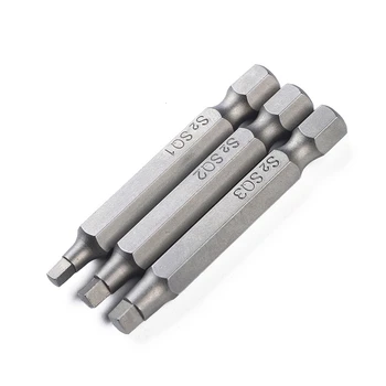 3pcs 50mm Electric Driver Bits Hand Tools Screwdriver Drill Bit S2 1/4 Inch Hex Shank Magnetic Square Head Screwdriver Bits Set
3pcs 50mm Electric Driver Bits Hand Tools Screwdriver Drill Bit S2 1/4 Inch Hex Shank Magnetic Square Head Screwdriver Bits Set