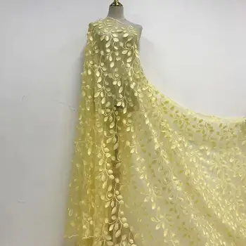 french laces fabrics high quality tulle french yellow dress embroidered fabric nigerian lace fabrics high quality5yard 
french laces fabrics high quality tulle french yellow dress embroidered fabric nigerian lace fabrics high quality5yard