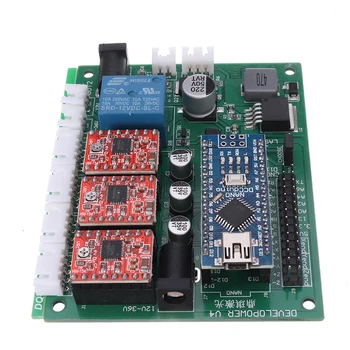 3 Axises Control Board 3018 CNC Router GRBL USB Stepper Motor Driver DIY Laser Engraver Milling Engraving Machine Controller
3 Axises Control Board 3018 CNC Router GRBL USB Stepper Motor Driver DIY Laser Engraver Milling Engraving Machine Controller