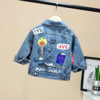 Children's Denim Jacket Kids Girls Jean Coat Printed Cartoon Autumn Spring Denim Jacket Boy Casual Outerwear Windbreaker TZ507
Children's Denim Jacket Kids Girls Jean Coat Printed Cartoon Autumn Spring Denim Jacket Boy Casual Outerwear Windbreaker TZ507