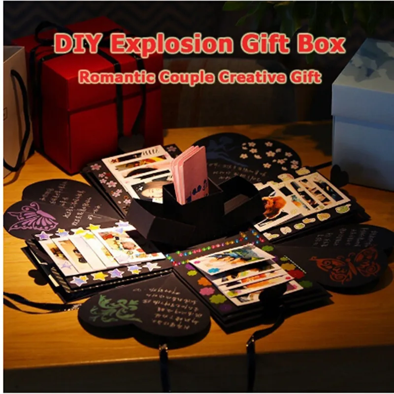album handmade diy surprise explosion creative folding gift box