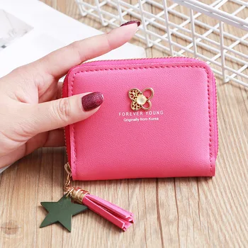 Korean Star Tassel Zipper Poucht Mini Wallet Women Card Bag Coin Change Purse Credit Bank ID Card Holders Case Cover Hand Bag
Korean Star Tassel Zipper Poucht Mini Wallet Women Card Bag Coin Change Purse Credit Bank ID Card Holders Case Cover Hand Bag