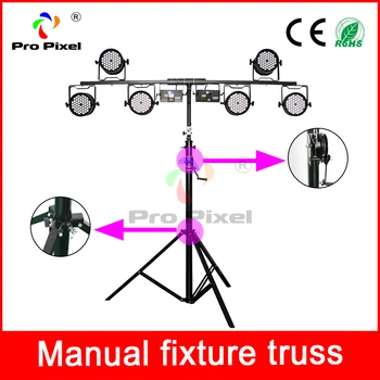 1pc Portable DJ Lighting Truss T-Bar Lightweight Lighting Tripod Stand (132 lb Capacity) for uplight Laser moving head
1pc Portable DJ Lighting Truss T-Bar Lightweight Lighting Tripod Stand (132 lb Capacity) for uplight Laser moving head