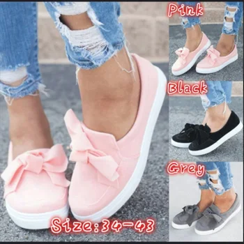 Women 2020 Spring Summer Loafers Plus Size Platform Slip On Bowtie Flat Shoes Suede Solid Sweet shoes Flat Female Flock Footwear 
Women 2020 Spring Summer Loafers Plus Size Platform Slip On Bowtie Flat Shoes Suede Solid Sweet shoes Flat Female Flock Footwear