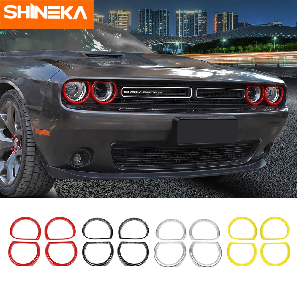 SHINEKA Car Sticker for Dodge Challenger 2015+ Headlight Cover Bezels Front Light Decorative Trim for Dodge Challenger 2015 up
SHINEKA Car Sticker for Dodge Challenger 2015+ Headlight Cover Bezels Front Light Decorative Trim for Dodge Challenger 2015 up
