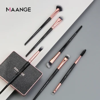 

MAANGE 6 Pcs Pro Makeup Brush Set Powder Foundation Blending Eyeshadow Lip Eyeliner Blush Eye Make Up Brushes Face Tools Kit Hot