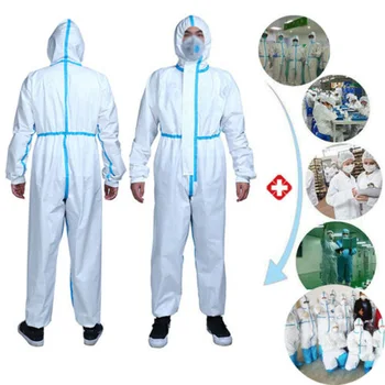 Disposable Breathable Work Hooded Coveralls Protection Overalls Suit Jumpsuit ApplicationsHospital Laboratory Workshop
Disposable Breathable Work Hooded Coveralls Protection Overalls Suit Jumpsuit ApplicationsHospital Laboratory Workshop