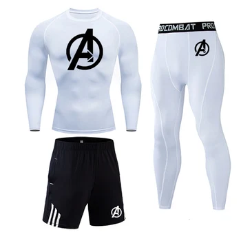 High quality new The Avengers logo men's fitness suit compression quick-drying thermal underwear men's sports training clothing
High quality new The Avengers logo men's fitness suit compression quick-drying thermal underwear men's sports training clothing
