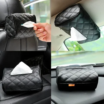 Tissue Box PU Leather Car Tissue Box Napkin Holder Sun Visor Hanging Storage Box For Car Back Seat Hanging Paper Holder
Tissue Box PU Leather Car Tissue Box Napkin Holder Sun Visor Hanging Storage Box For Car Back Seat Hanging Paper Holder