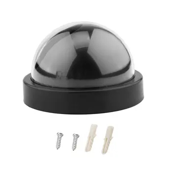 Black Plastic Smart Indoor/Outdoor Dummy Home Dome Fake CCTV Security Camera with Flashing Red LED Light CA-05
Black Plastic Smart Indoor/Outdoor Dummy Home Dome Fake CCTV Security Camera with Flashing Red LED Light CA-05