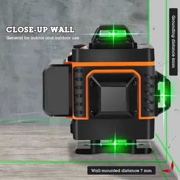 Green light 16 lines affixing instrument 4D level high precision glare floor tile leveling instrument
Green light 16 lines affixing instrument 4D level high precision glare floor tile leveling instrument