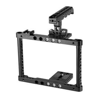 HDRIG Camera Cage Rig Full Frame With Top Cheese Handle Double Shoe Mount for Canon 70D 80D D3200 GH5/GH4
HDRIG Camera Cage Rig Full Frame With Top Cheese Handle Double Shoe Mount for Canon 70D 80D D3200 GH5/GH4
