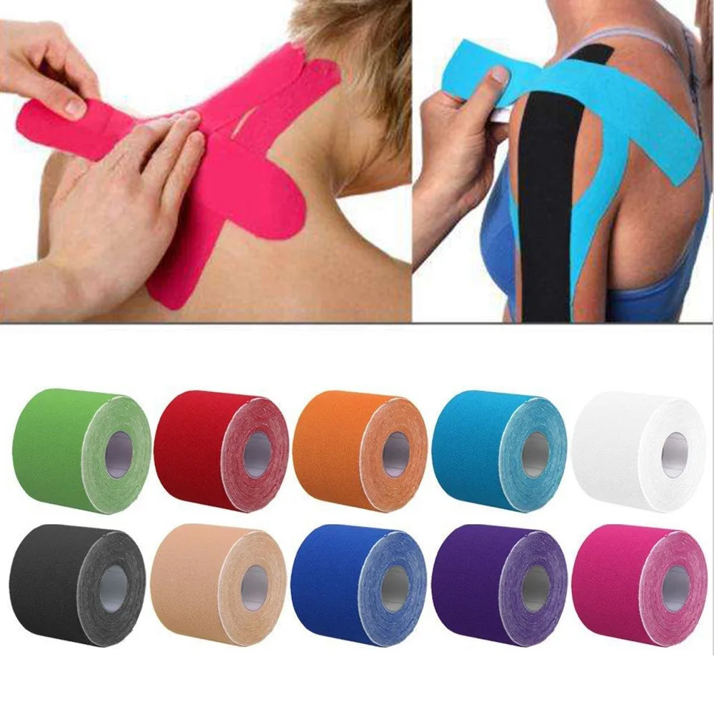 

Kinesiology Kinesio Tape Grip Tape Sport Athletic Recovery Elastic Kneepad Muscle Pain Relief Knee Pads Support Bandage Fitness