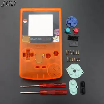 JCD Clear Orange Full Shell Housing Replacement for Gameboy Color GBC Cover Case with Conductive button, Screwdriver
JCD Clear Orange Full Shell Housing Replacement for Gameboy Color GBC Cover Case with Conductive button, Screwdriver