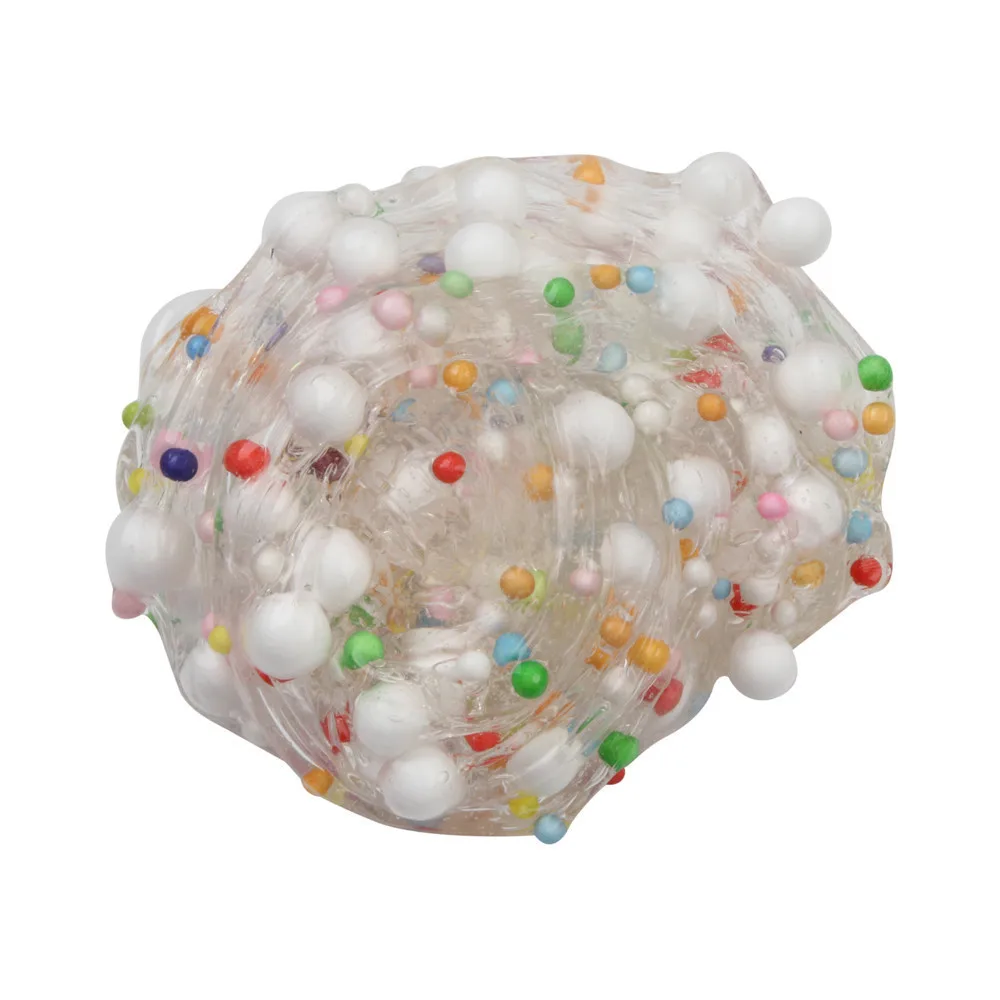 Beautiful Foam ball Cloud Slime Antistress Gadgets Stress Relief Kids Clay Toys Unzip Anti-stress Gift cute slime charms #B