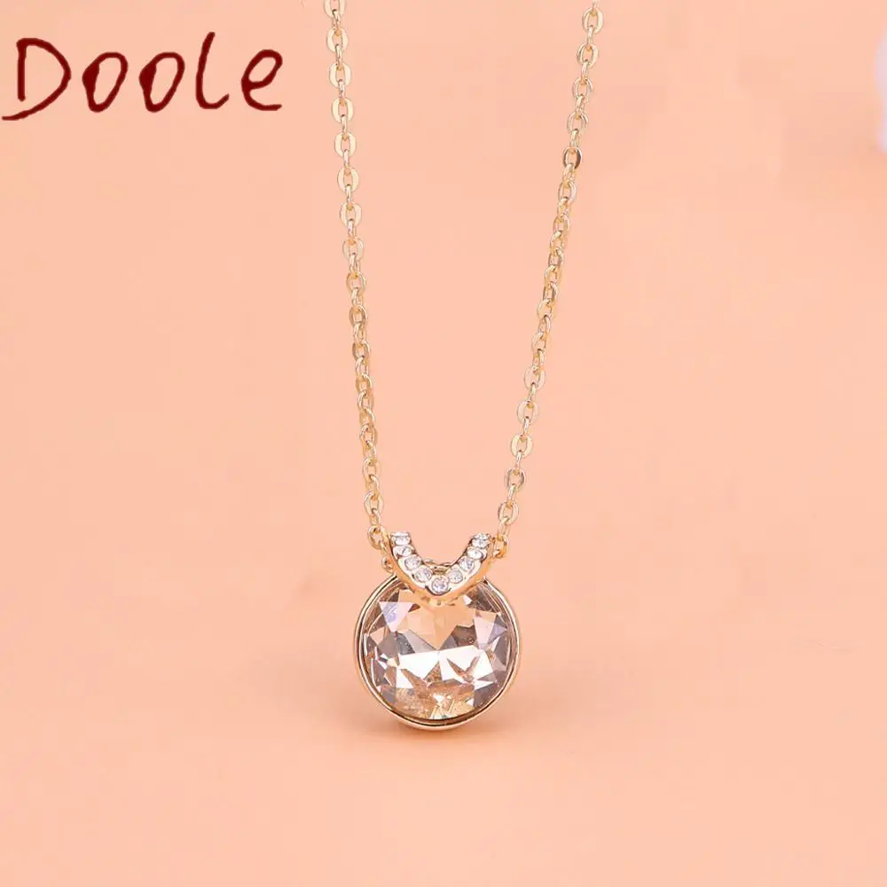 Fashion Jewelry High Quality Charm Bella Round Gold Necklace V Shape Light White Crystal Women's Necklace
Fashion Jewelry High Quality Charm Bella Round Gold Necklace V Shape Light White Crystal Women's Necklace