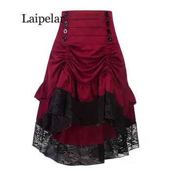 Costumes Steampunk Gothic Skirt Lace Women Clothing High Low Ruffle Party Skirts Lolita Red Medieval Victorian Gothic Punk Skirt
Costumes Steampunk Gothic Skirt Lace Women Clothing High Low Ruffle Party Skirts Lolita Red Medieval Victorian Gothic Punk Skirt