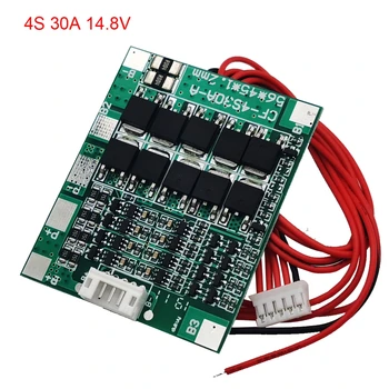 4S 30A 14.8V Li-ion Lithium 18650 Battery BMS Packs PCB Protection Board Balance Integrated Circuits with cable
4S 30A 14.8V Li-ion Lithium 18650 Battery BMS Packs PCB Protection Board Balance Integrated Circuits with cable