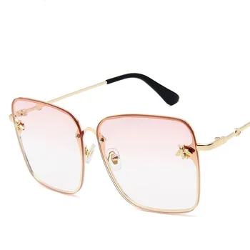 Driving Glasses Women Male Oversized Square Frame Colorful Sunglasses Little Bee Decoration Fashion Glasses Driver Goggles
Driving Glasses Women Male Oversized Square Frame Colorful Sunglasses Little Bee Decoration Fashion Glasses Driver Goggles
