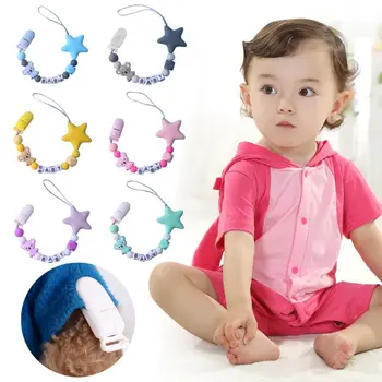 New Infant Pacifier Chain Silicone Clip Appease Baby Supplies Anti-chain Koala Star Modeling
New Infant Pacifier Chain Silicone Clip Appease Baby Supplies Anti-chain Koala Star Modeling