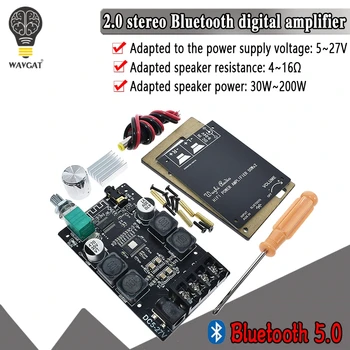 HIFI Wireless Bluetooth 5.0 TPA3116 Digital Power Audio Amplifier board TPA3116D2 50WX2 Stereo AMP Amplificador Home Theater
HIFI Wireless Bluetooth 5.0 TPA3116 Digital Power Audio Amplifier board TPA3116D2 50WX2 Stereo AMP Amplificador Home Theater