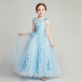Lace Flower Girl Dress Long Blue Champange White Color Available 2021 New Design Kid Dress For Christamas Wedding
Lace Flower Girl Dress Long Blue Champange White Color Available 2021 New Design Kid Dress For Christamas Wedding