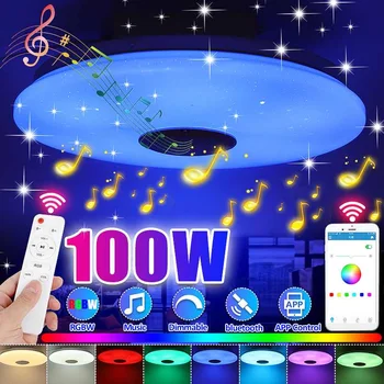 100W Wifi Modern RGB LED Ceiling Lights Home Lighting APP bluetooth Music Light Remote Control Bedroom Lamps Smart Ceiling Lamp
100W Wifi Modern RGB LED Ceiling Lights Home Lighting APP bluetooth Music Light Remote Control Bedroom Lamps Smart Ceiling Lamp