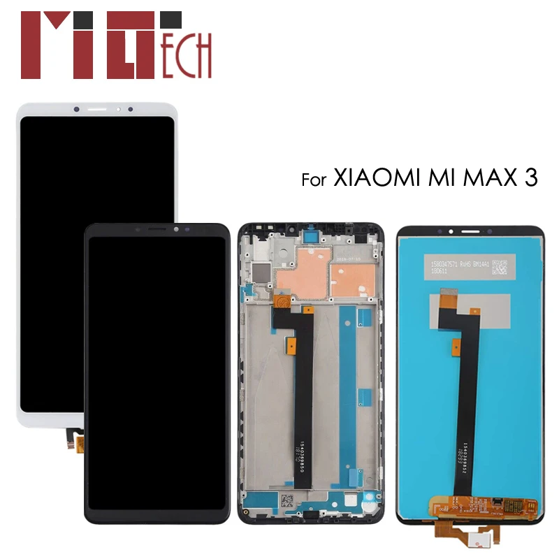 LCD Display For Xiaomi Mi Max 3 Touch Screen Digitizer Glass Full Assembly Replacement 2160X1080 Black White No Frame 6.9inch
LCD Display For Xiaomi Mi Max 3 Touch Screen Digitizer Glass Full Assembly Replacement 2160X1080 Black White No Frame 6.9inch