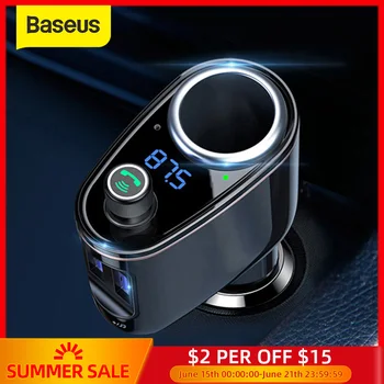 Baseus USB Car Charger FM Transmitter Bluetooth Hands-free Car Phone Charger FM Modulator For iPhone Xiaomi Huawei Samsung
Baseus USB Car Charger FM Transmitter Bluetooth Hands-free Car Phone Charger FM Modulator For iPhone Xiaomi Huawei Samsung
