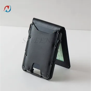 100% Genuine Leather Minimalist Slim Wallet Men with Money Clip RFID Blocking Front Pocket Wallets Bifold Driver's License Safe
100% Genuine Leather Minimalist Slim Wallet Men with Money Clip RFID Blocking Front Pocket Wallets Bifold Driver's License Safe