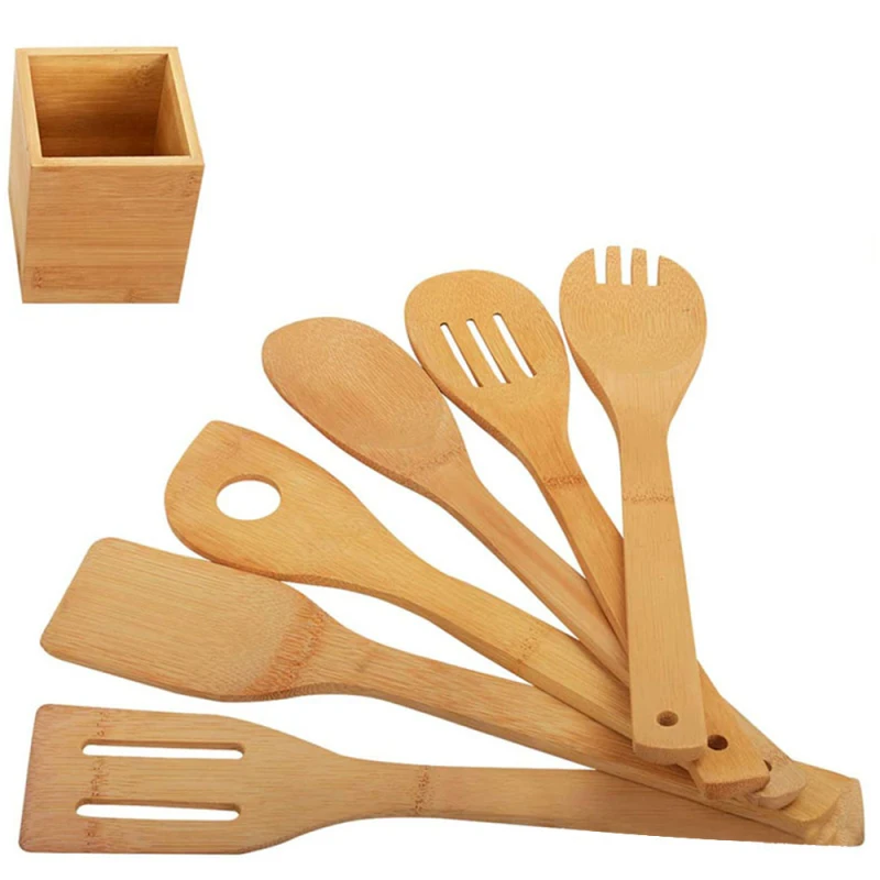 Bamboo Wooden Kitchen Cooking Utensils Set Wooden Cooking Utensil Sets Easy to Clean Bamboo Wooden Solid Turner 5pcs/6pcs
Bamboo Wooden Kitchen Cooking Utensils Set Wooden Cooking Utensil Sets Easy to Clean Bamboo Wooden Solid Turner 5pcs/6pcs