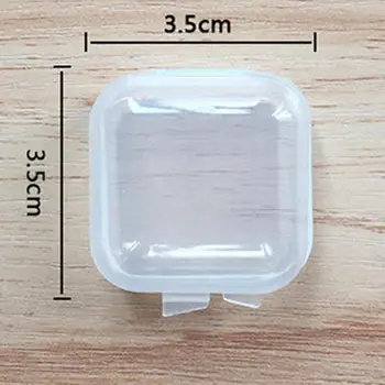 10Pcs/set Mini Portable Plastic Transparent Storage Boxes Square Pill Jewelry Earplug Earring Protection Box Travel Essentials
10Pcs/set Mini Portable Plastic Transparent Storage Boxes Square Pill Jewelry Earplug Earring Protection Box Travel Essentials