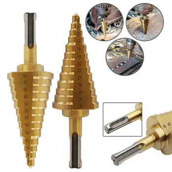 6-35 MM Two Pit Two Groove Straight Groove Multi-functional Step Drill Pagoda Bit Bench Drill 
6-35 MM Two Pit Two Groove Straight Groove Multi-functional Step Drill Pagoda Bit Bench Drill