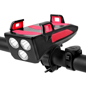 Bicycle Phone Holder 4 in 1 Power bank Charger Bicycle Light Bell Bicyle Mobile Phone Bracket Support Stand for iPhone Xiaomi
Bicycle Phone Holder 4 in 1 Power bank Charger Bicycle Light Bell Bicyle Mobile Phone Bracket Support Stand for iPhone Xiaomi
