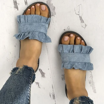 Summer Women Slippers Female Fashion Ruffles Slides Ladies Summer Beach Casual Slip On Flats Shoes Woman Comfortbale Sandals
Summer Women Slippers Female Fashion Ruffles Slides Ladies Summer Beach Casual Slip On Flats Shoes Woman Comfortbale Sandals