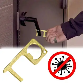 4pcs Portable Non-Contact EDC Door Opener Hygienic Elevator Exquisite Work Aluminum Alloy Button Pressing Keychain Tool
4pcs Portable Non-Contact EDC Door Opener Hygienic Elevator Exquisite Work Aluminum Alloy Button Pressing Keychain Tool
