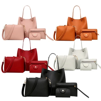 Fashionable Litchi Pattern Soft Artificial Soft Leather 4 In 1 Combo Bag Tote Bag Handbag Women Wallet
Fashionable Litchi Pattern Soft Artificial Soft Leather 4 In 1 Combo Bag Tote Bag Handbag Women Wallet