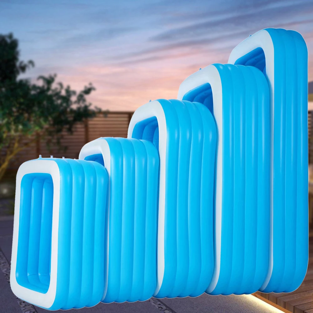 Large Size Swimming Pool Adult Kids Inflatable Swimming Pool Paddling Family Household Bath Tubs 1.96-3.63M
Large Size Swimming Pool Adult Kids Inflatable Swimming Pool Paddling Family Household Bath Tubs 1.96-3.63M