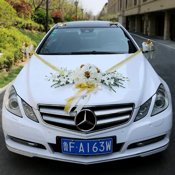 Supply xi shi jiao tang sen xi Ceremony Wedding Wedding Car Decoration Set Fresh White Green Simulation Rose
Supply xi shi jiao tang sen xi Ceremony Wedding Wedding Car Decoration Set Fresh White Green Simulation Rose