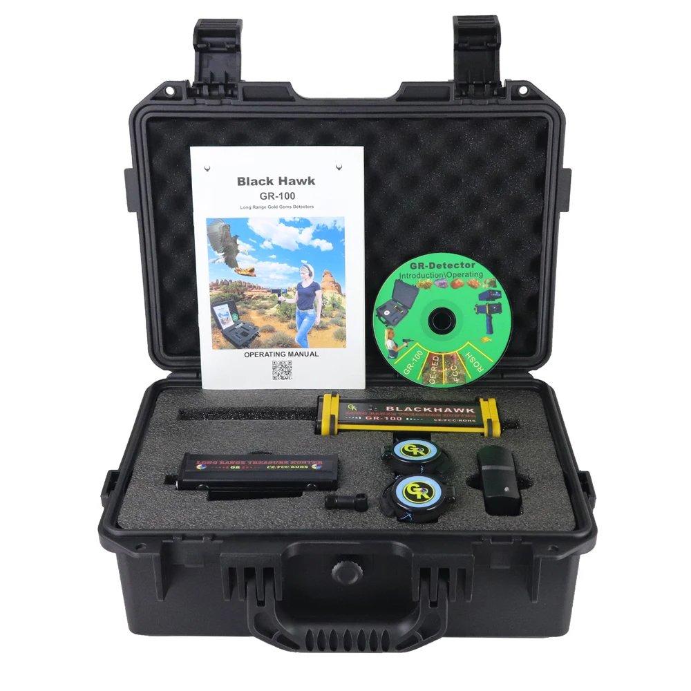 Underground Metal Detector Black Hawk GR100 Detection Diamond Gold Applicable to Underground Treasure Hunters
Underground Metal Detector Black Hawk GR100 Detection Diamond Gold Applicable to Underground Treasure Hunters