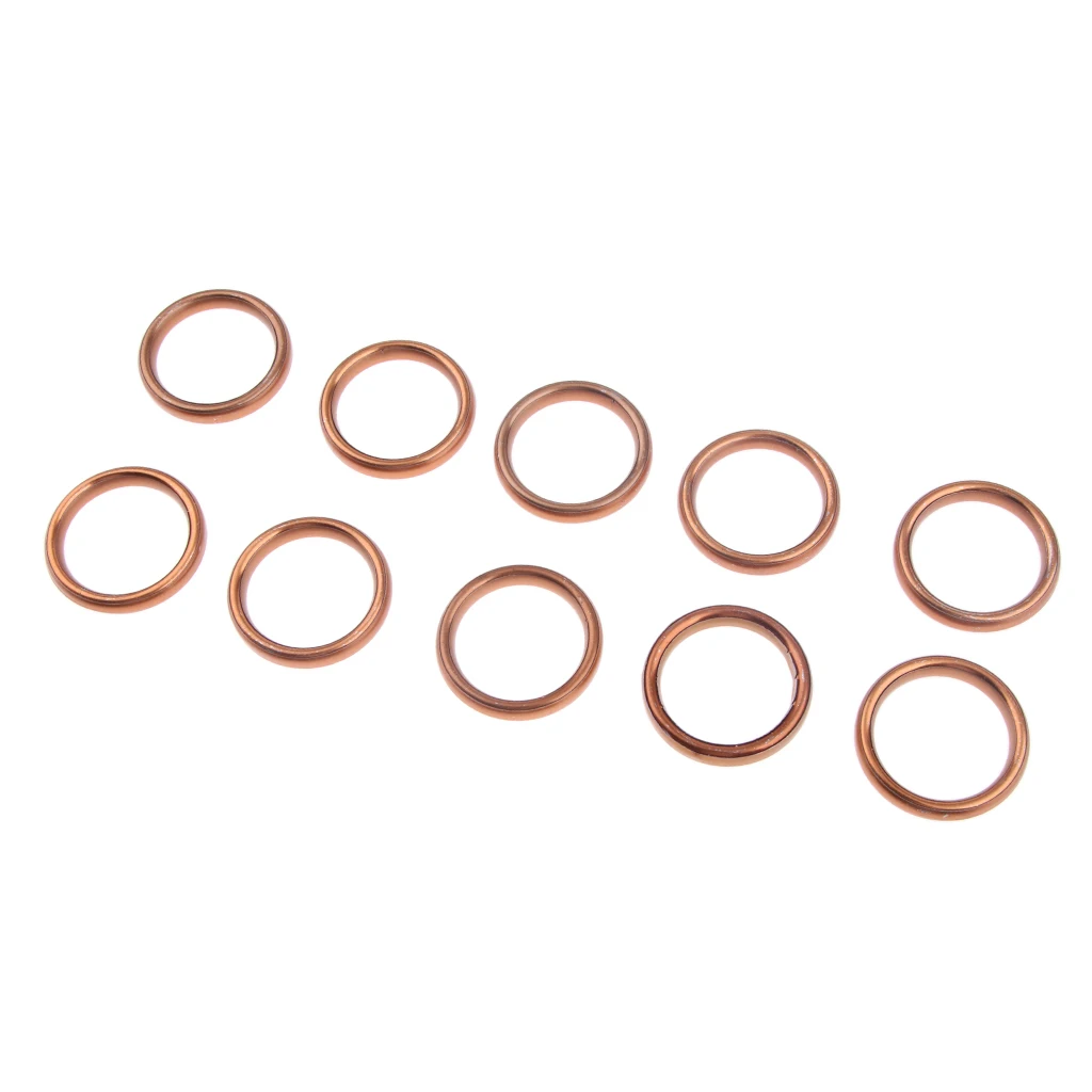 10pcs Iron Washers O-Ring Washers Silencer Exhaust Pipe Plugs Accessories Hardware 10pcs Iron Washers O-Ring Washers Silencer Exhaust Pipe Plugs Accessories Hardware