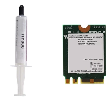 1 Pcs 5G Premium Thermal Compound Paste & 1 Pcs Wireless Adapter for Realtek RTL8723BE 802.11N WiFi Card NGFF Card
1 Pcs 5G Premium Thermal Compound Paste & 1 Pcs Wireless Adapter for Realtek RTL8723BE 802.11N WiFi Card NGFF Card