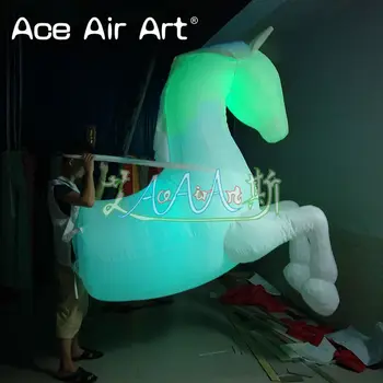 colorful led glowing Cartoon model inflatable horse custom replica with free blower on sale
colorful led glowing Cartoon model inflatable horse custom replica with free blower on sale
