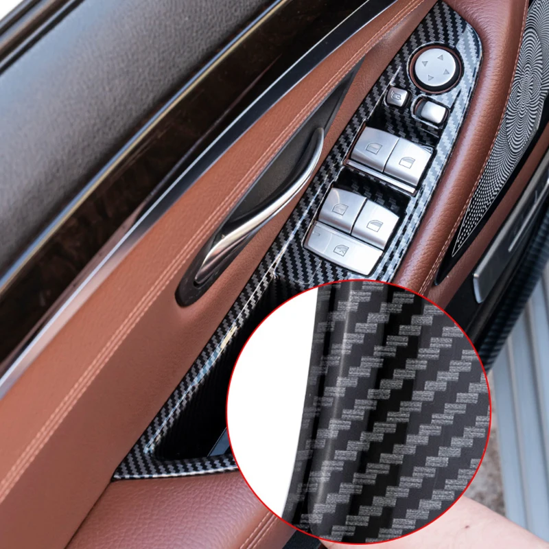 Carbon Fiber Car Interior Inner Door Handle Panel Pull Trim Cover For BMW 5 Series F10 F11 F18 2010-2017 Car Styling Accessories
Carbon Fiber Car Interior Inner Door Handle Panel Pull Trim Cover For BMW 5 Series F10 F11 F18 2010-2017 Car Styling Accessories