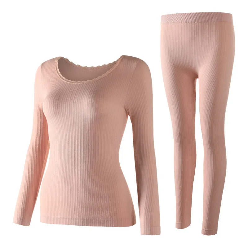 New 2020 Women Warm Thermal Underwear Seamless Woman Long Johns O-Neck Lace Long Sleeve Body Shaped Thermo Underwear Sets
New 2020 Women Warm Thermal Underwear Seamless Woman Long Johns O-Neck Lace Long Sleeve Body Shaped Thermo Underwear Sets
