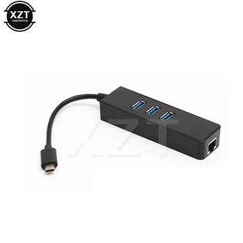 Multi Function USB Hub Hab USB-C Type-C to 3 ports USB 3.0 Hubs RJ45 External Lan Adapter for Macbook ChromeBook Network Card
Multi Function USB Hub Hab USB-C Type-C to 3 ports USB 3.0 Hubs RJ45 External Lan Adapter for Macbook ChromeBook Network Card