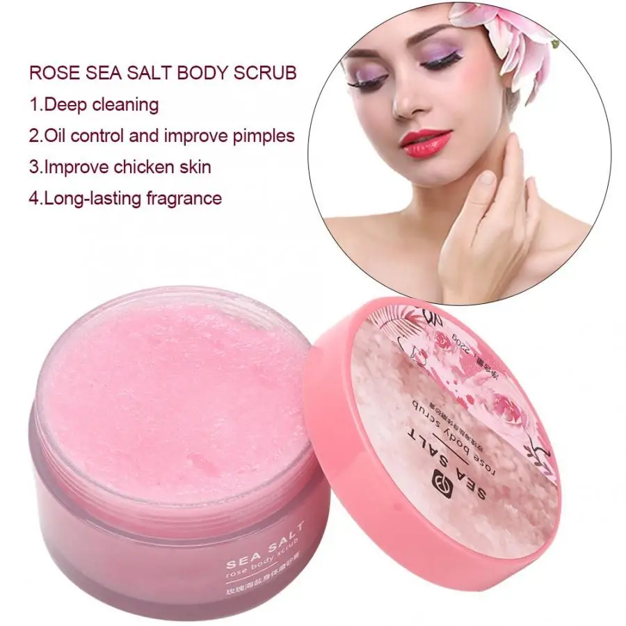 the brown sugar body scrub and the rose sea salt body scrub