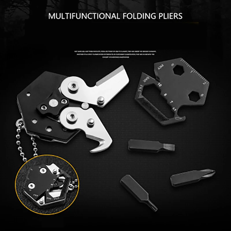 14 In 1 Folding Multifunction Coin Knife Scale Hexagonal Wrench Tools Outdoor Portable Keyring Survival Tools
14 In 1 Folding Multifunction Coin Knife Scale Hexagonal Wrench Tools Outdoor Portable Keyring Survival Tools